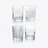 Coffret Gobelets 4 El&eacute;ments Baccarat, Verre &agrave; cocktail en Cristal Clair