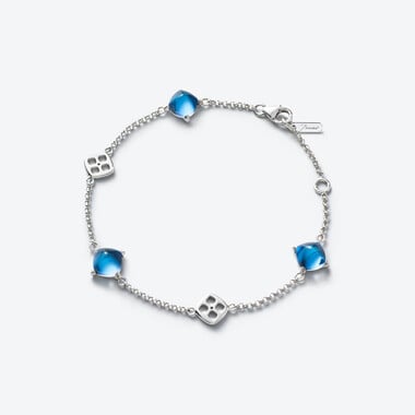 Mini Médicis Bracelet Baccarat in Silver Blue