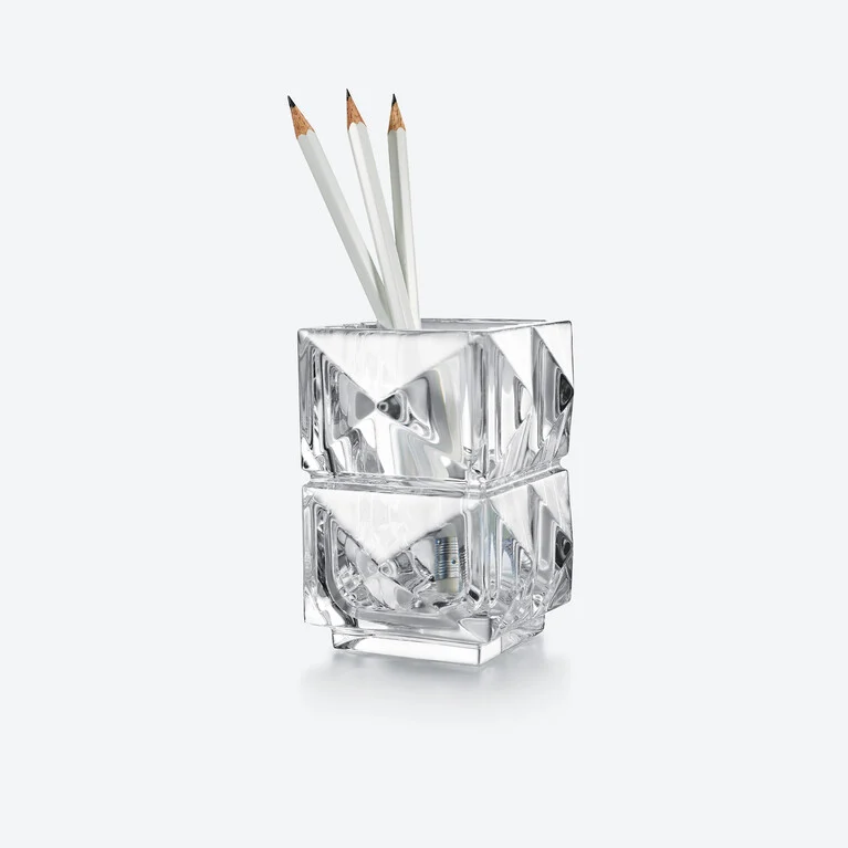 Louxor Pencil Holder Baccarat in Crystal Clear View 2