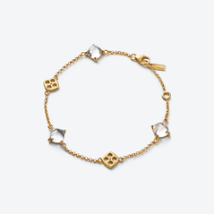 Select Mini M&eacute;dicis Armband Baccarat in Klarem 18-Karat Gold-Plated