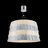 Tuile de Cristal Chandelier Frozen Silver