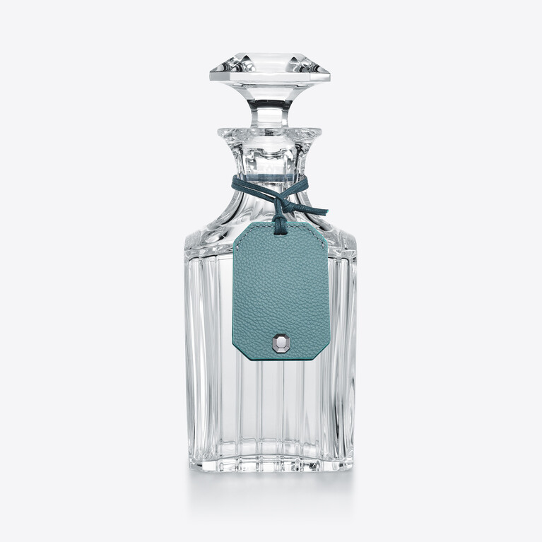 Etiqueta Octogone Baccarat en Cuero Blue Ver 3