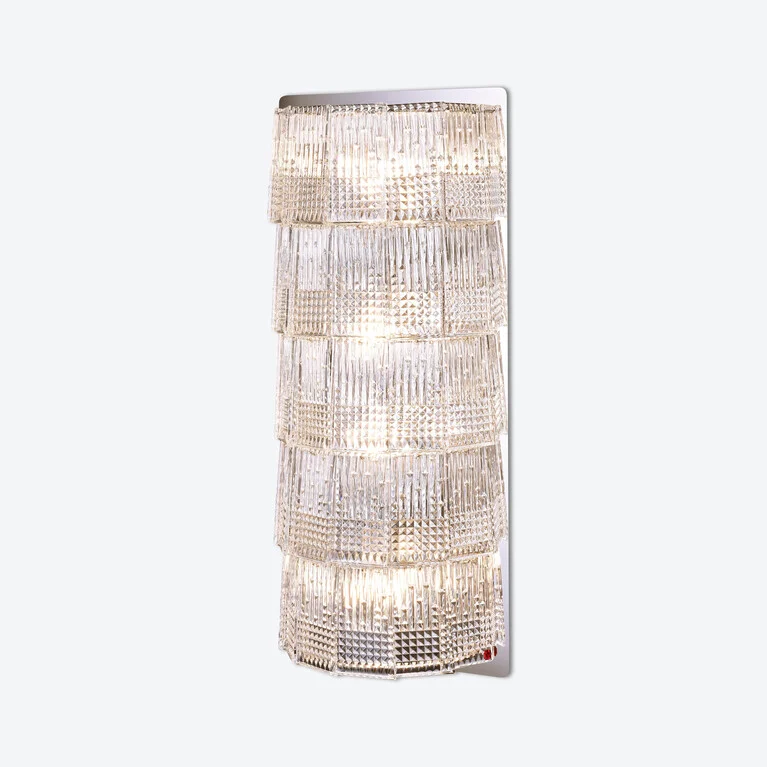 Tuile de Cristal Wall Unit Piccadilly (4L) Baccarat in Crystal Clear View 2