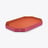 Octogone Tray L Baccarat in Recycled leather Orange