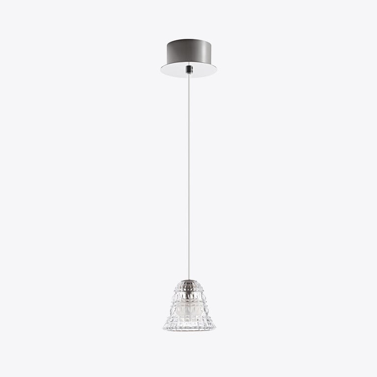 Lampada A Sospensione New Antique S Baccarat in Cristallo Clear