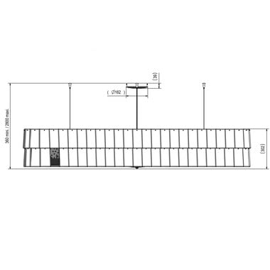 Tuile de Cristal&ldquo;皮卡迪利&rdquo;长方形枝形吊灯 S Baccarat, 透明水晶制成