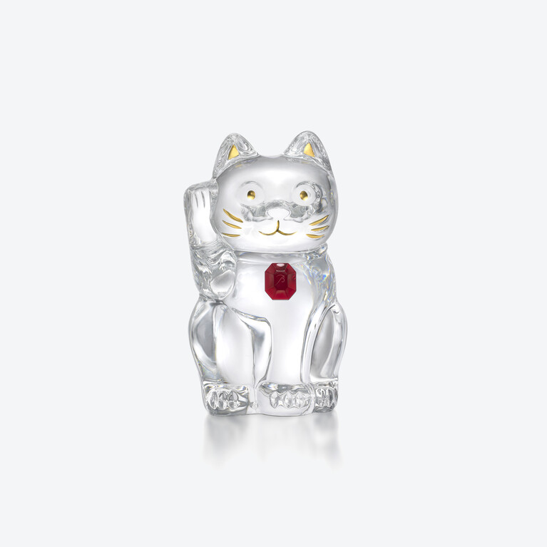 캣 마네키 네코 옥타곤(CAT MANEKI NEKO OCTAGON FIGURINE)  Baccarat