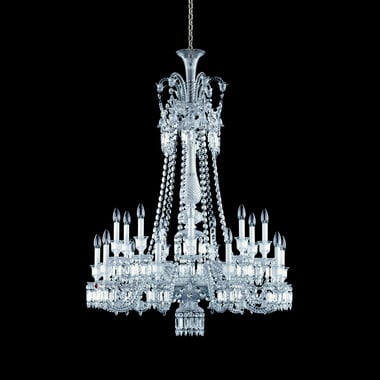 Zénith Chandelier Long (18L) Baccarat in Crystal Clear