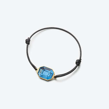 Bracelet Harcourt Vermeil Bleu Riviera Voir 1