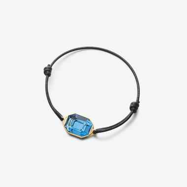 Bracelet Harcourt Vermeil, Bleu Riviera