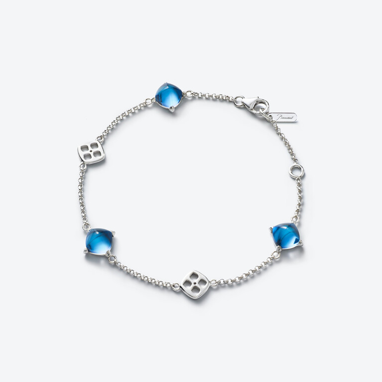 Mini Médicis Bracelet Baccarat in Silver Blue