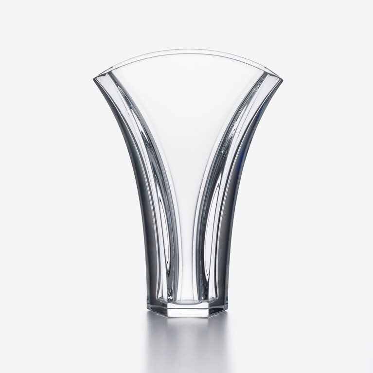 Ginkgo Vase S Baccarat in Crystal Clear View 1