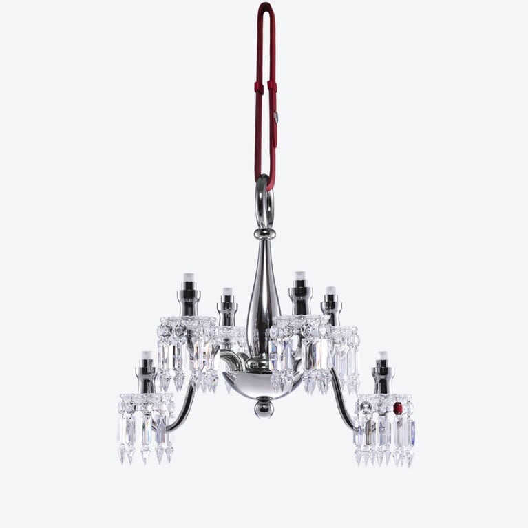 Z&eacute;nith Nomade Chandelier (06L) Baccarat in Crystal Silver View 3