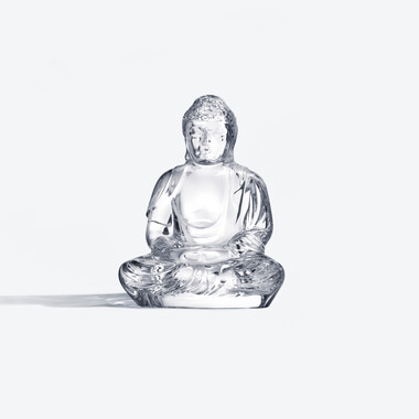 Buddha Figurine Baccarat in Crystal Clear