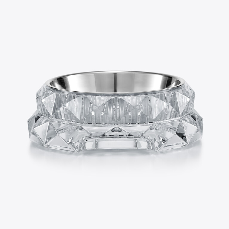 Louxor Pet Bowl L Baccarat in Crystal Clear