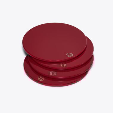 Sottobicchiere Octogone Baccarat in Lacca Red