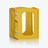 Octogone Decanter Case Baccarat in Yellow Leather