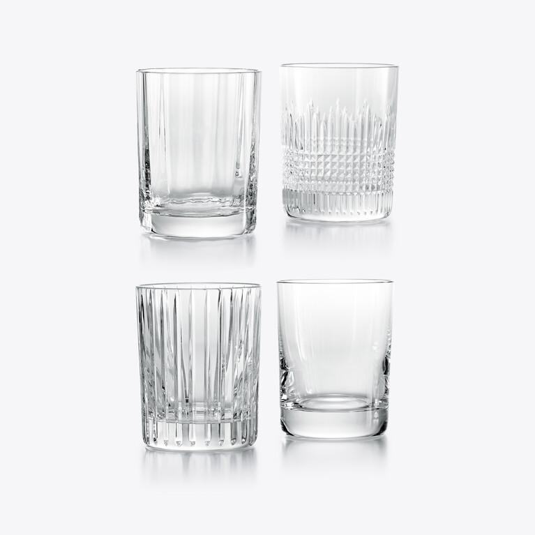 4 Elements Tumblers Set Baccarat, Cocktail glass in Crystal Clear View 1