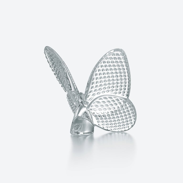 Papillon Porte-Bonheur Diamant Baccarat en Cristal Clair Voir 2