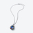Psydélic Silver Necklace, Blue Scarabee