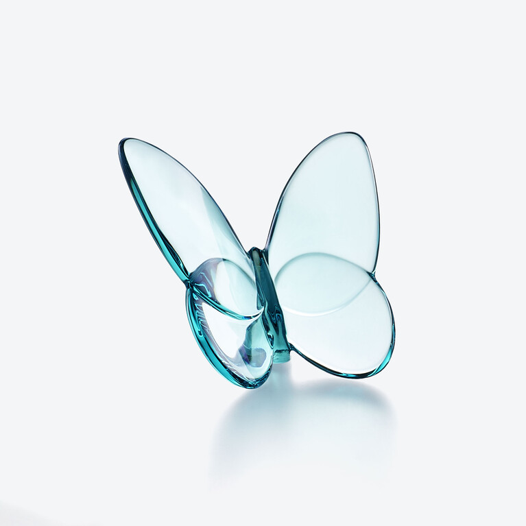 Lucky Butterfly Turquoise Baccarat