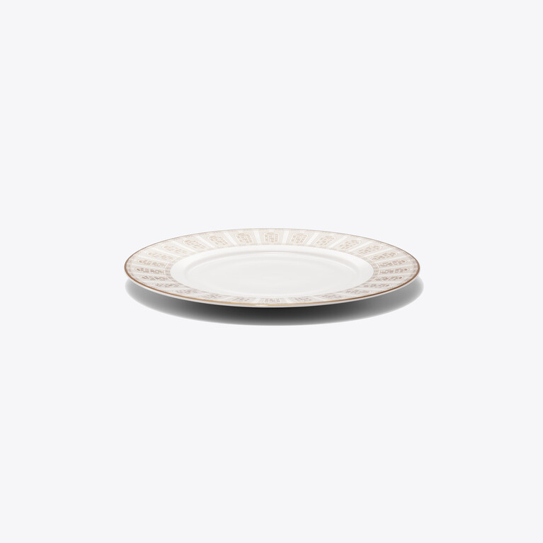 Arcadia Gold & Platinum Dessert Plates Baccarat in Porcelain Gold View 4