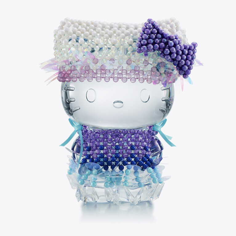 헬로키티 (Hello Kitty) Baccarat, 클리어 크리스탈로 만든