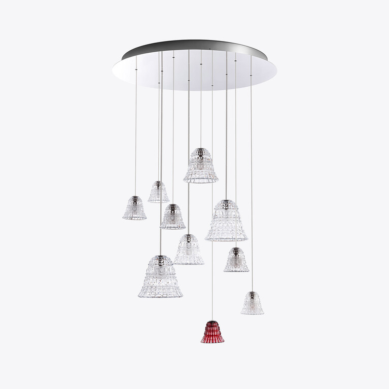 New Antique Chandelier L (10L) Baccarat, 透明水晶制成