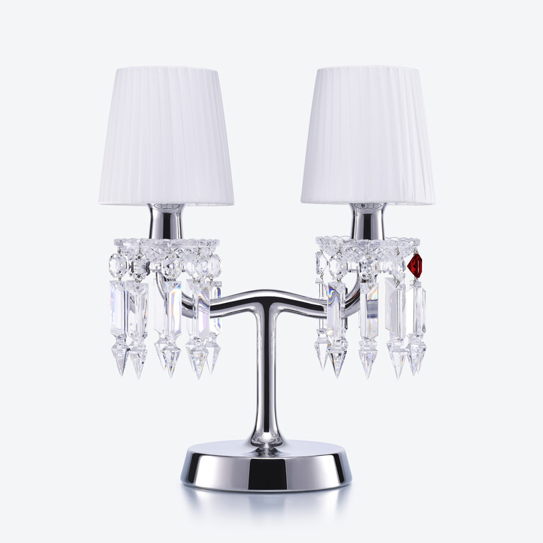 Z&eacute;nith Nomade Lamp (02L) Baccarat in Crystal Silver