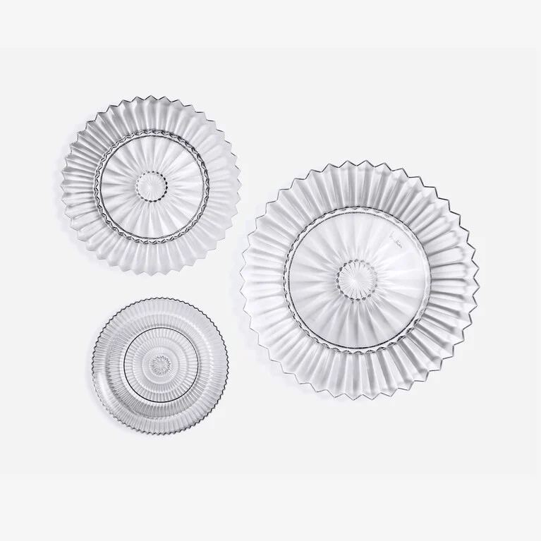 Mille Nuits Plate L Baccarat in Crystal Clear View 2
