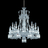 Z&eacute;nith Chandelier Short (18L) Baccarat in Crystal Clear