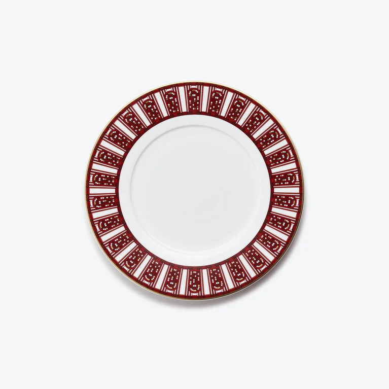 アルカディア デザートプレート 2枚セット レッド Baccarat、レッドの磁器製レビュー 1
