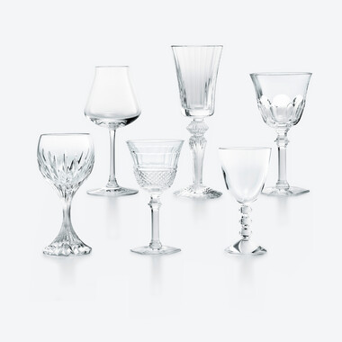Wine Therapy Glasses Set Baccarat, Wine glass in Crystal Clear
