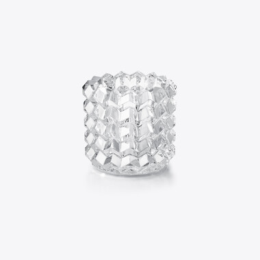 アイ II キャンドルホルダー Baccarat、クリアのクリスタル製