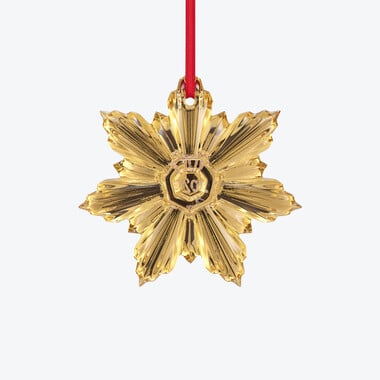 Noël Annual Ornament Palmette 2025 Baccarat in Gold Crystal