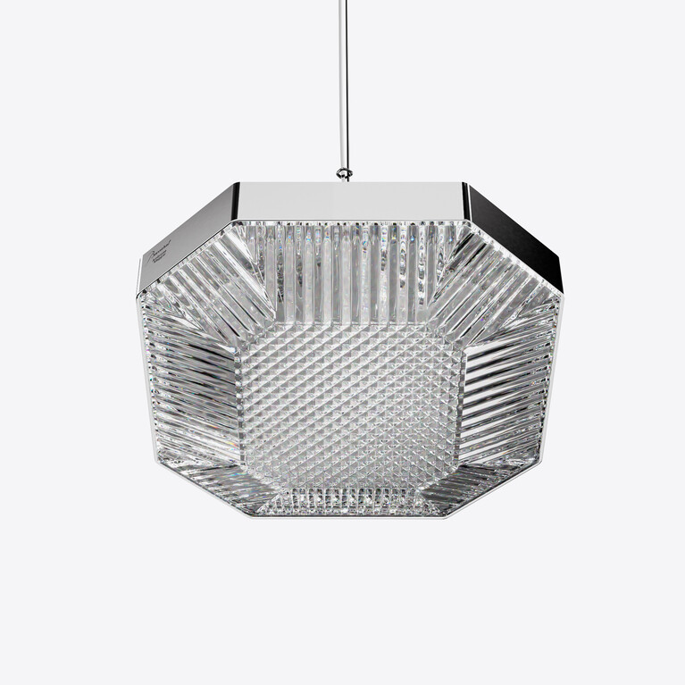 Octogone Ceiling Lamp (1L) Baccarat in Crystal Clear