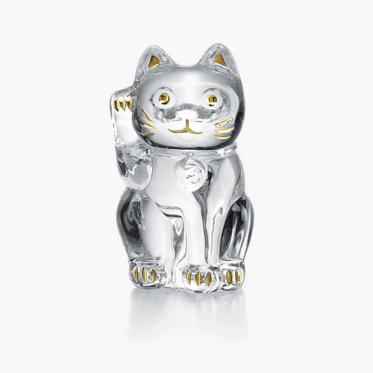 招财猫 Baccarat, 金色水晶制成 查看 1