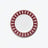 Arcadia Red Dessert Plates Baccarat in Porcelain Red