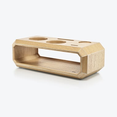 Octogone Bar Accessory Case Natural Oak Baccarat in Wood A16