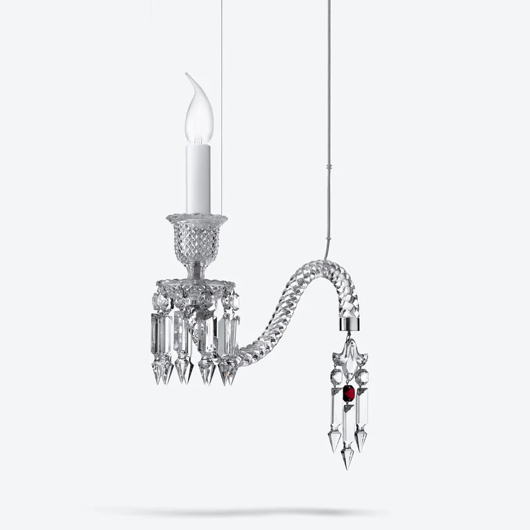 Fant&ocirc;me Ceiling Lamp Baccarat in Crystal Clear View 1