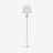 Torch Floor Lamp Baccarat in Crystal White