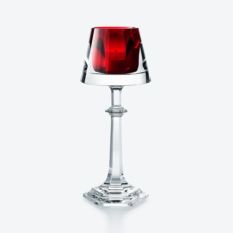 Harcourt My Fire Candlestick Red Baccarat in Crystal Red