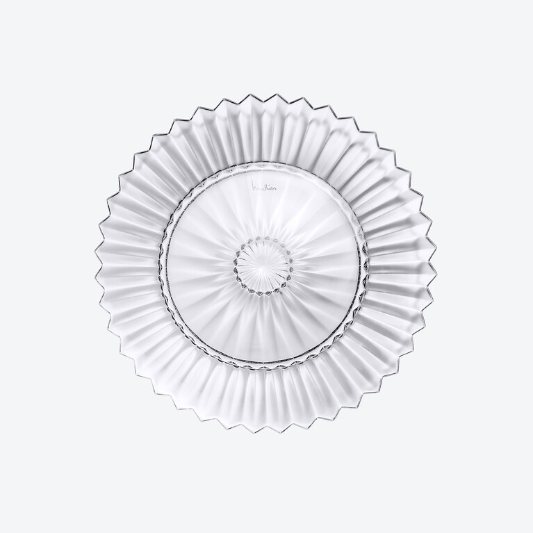 Mille Nuits Plate M Baccarat in Crystal Clear View 1