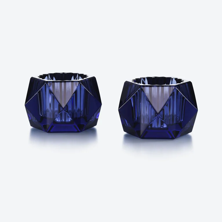 Louxor Votives Baccarat in Crystal Blue View 2