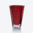 Eye Rectangular Vase L Baccarat in Crystal Red
