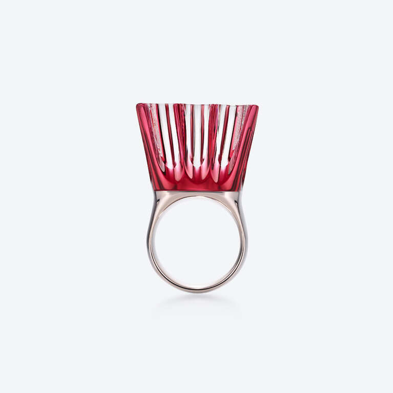 Bague Empereur l'Eclat de Talleyrand Argent Rouge
