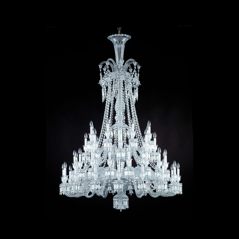 Zenith吊燈 短 (48L) Baccarat, 透明水晶製成