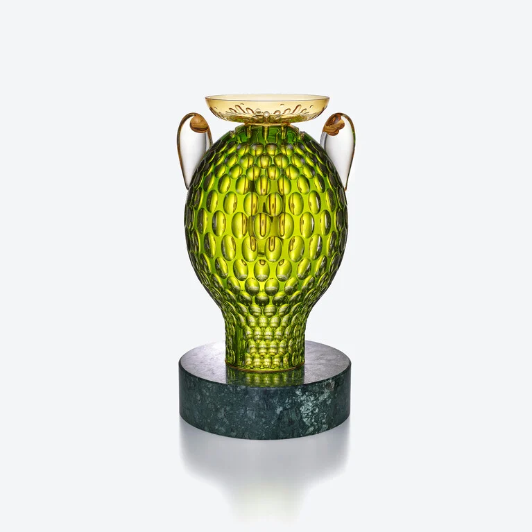 ファウナクリストポリス カエル Baccarat、グリーンのクリスタル製レビュー 3