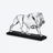 Cecil Lion Baccarat in Crystal Clear