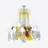 &Eacute;trange Z&eacute;nith Parrots Chandelier (15L) Baccarat in Crystal Multicolor